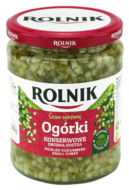 Ogórki konserwowe drobna kostka