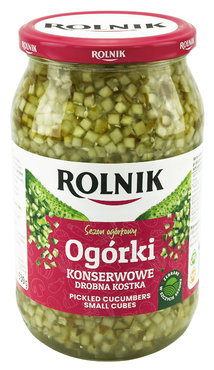Ogórki konserwowe drobna kostka