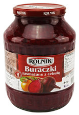 Buraczki zasmażane z cebulką