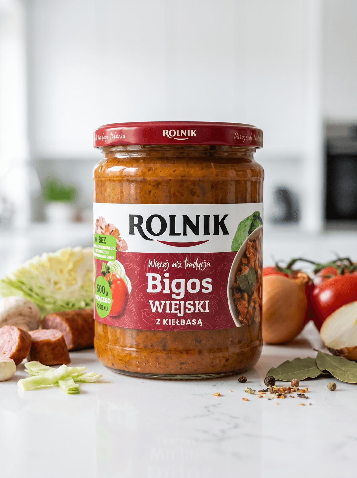 Bigos wiejski z kiełbasą