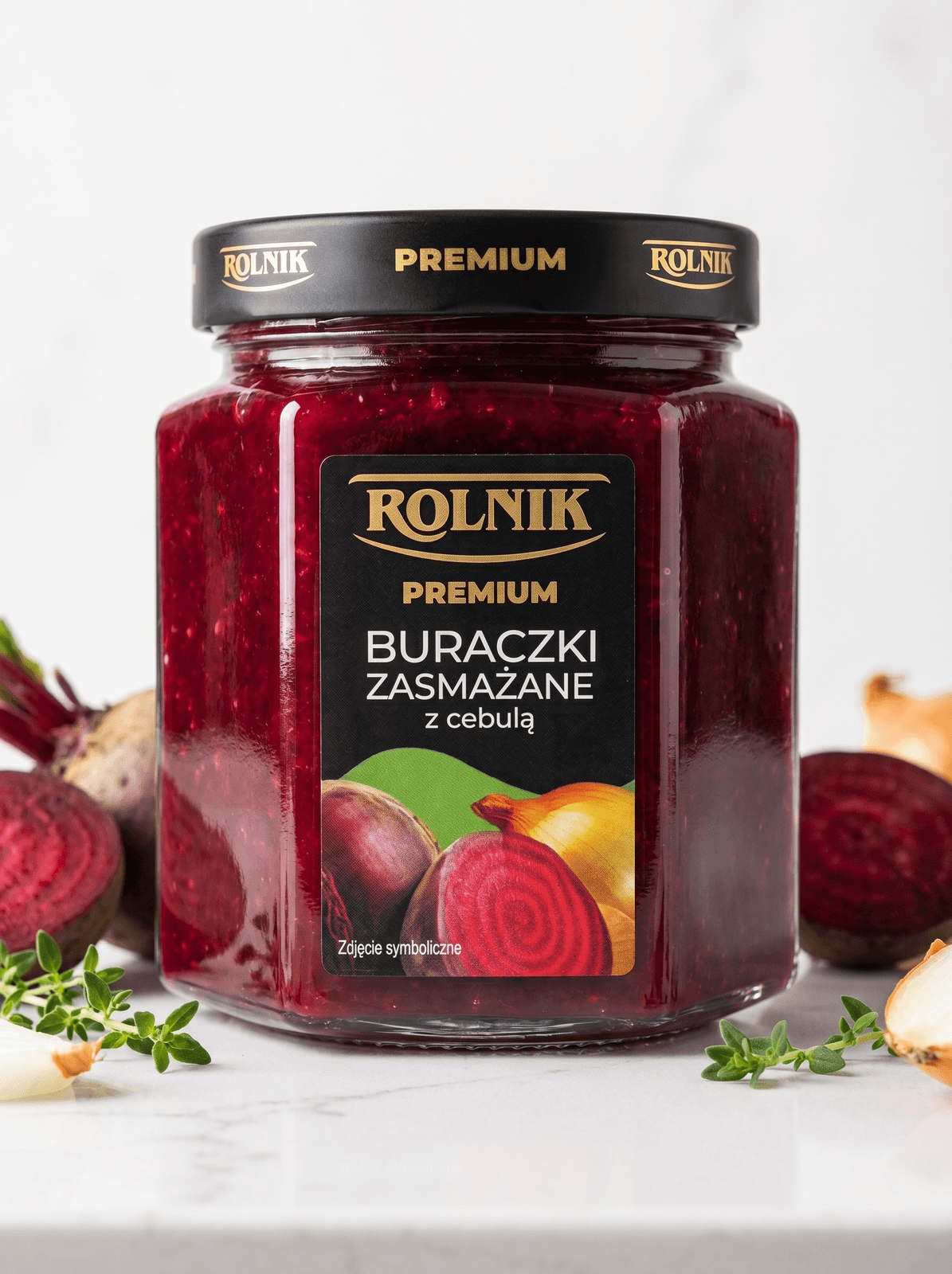 Buraczki zasmażane z cebulką
