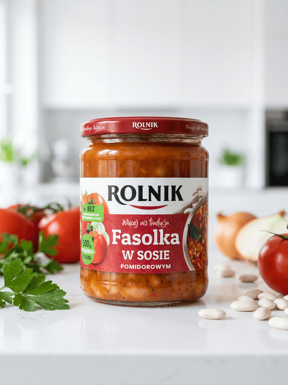 Fasolka w sosie pomidorowym
