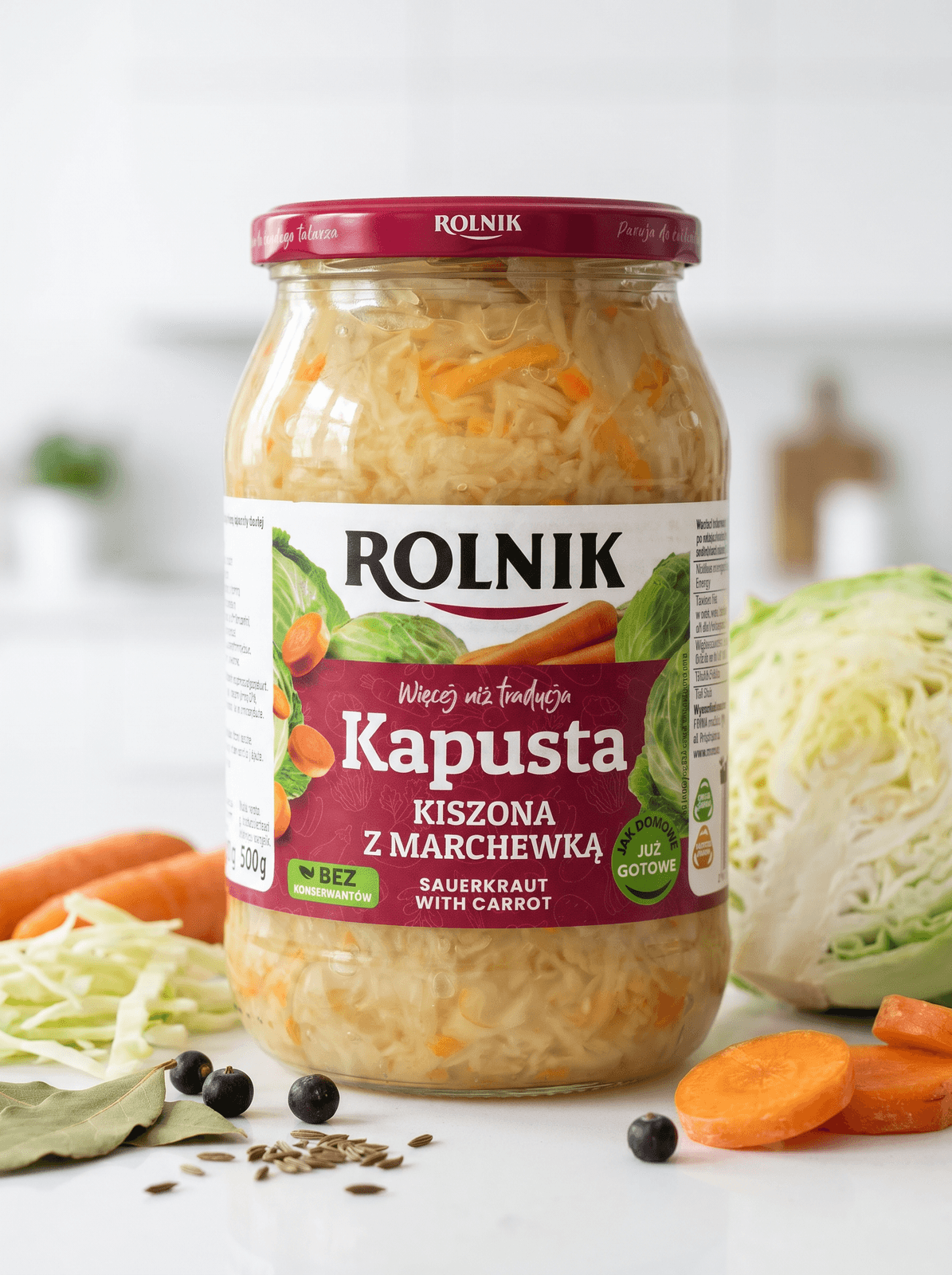 Kapusta kiszona z marchewką