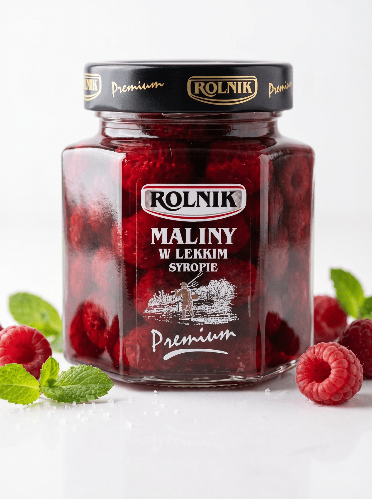 Malina w lekkim syropie