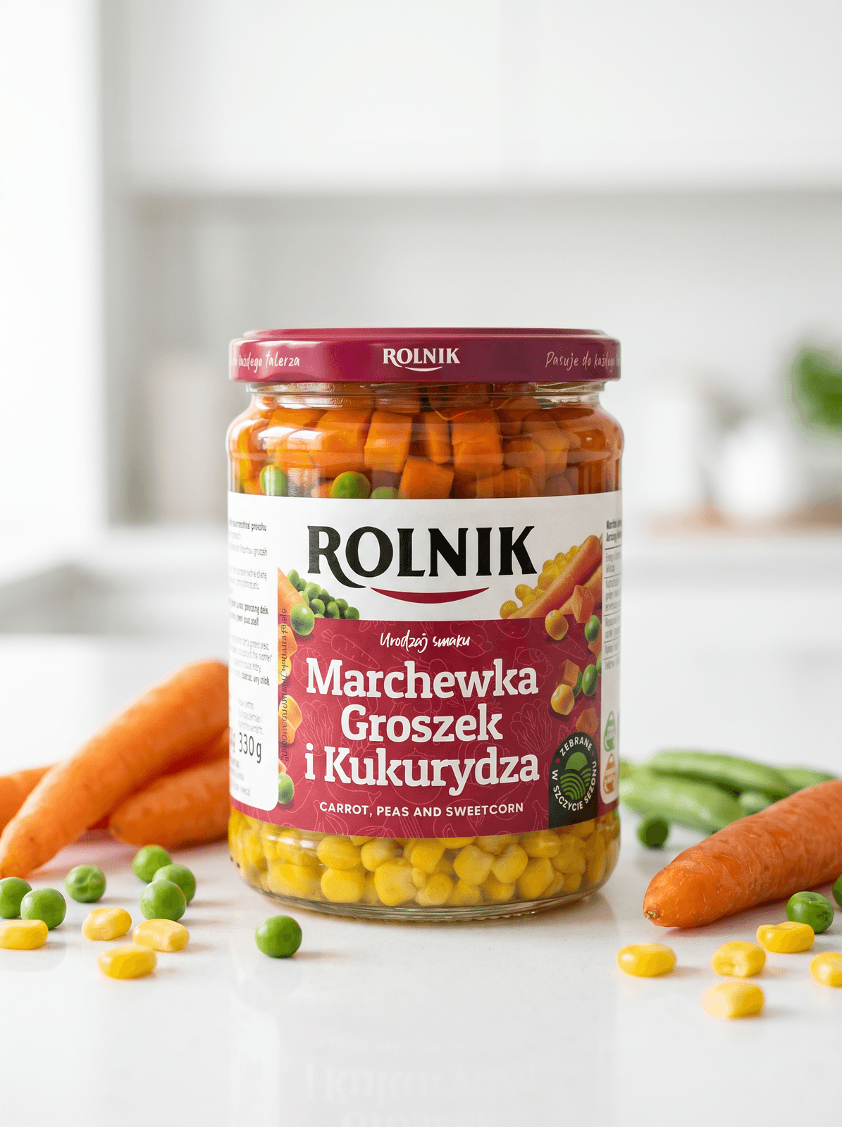 Marchewka groszek i kukurydza