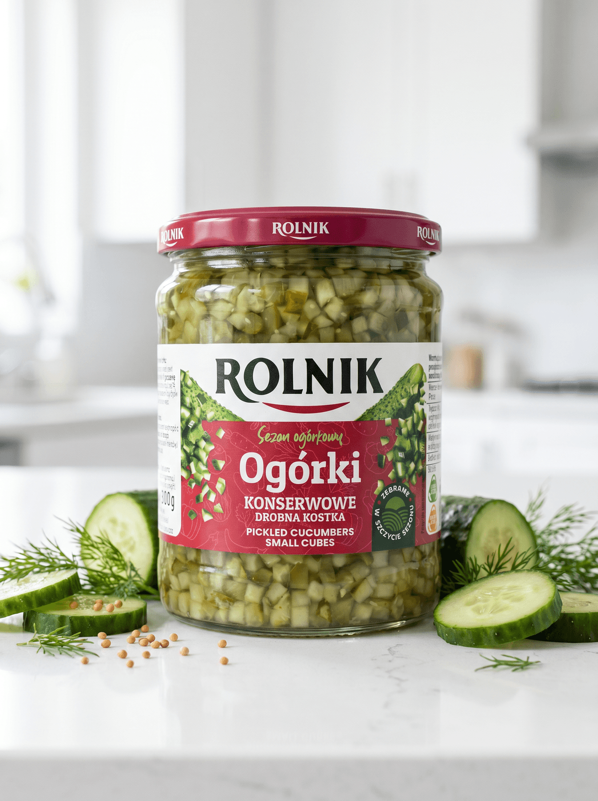 Ogórki konserwowe drobna kostka