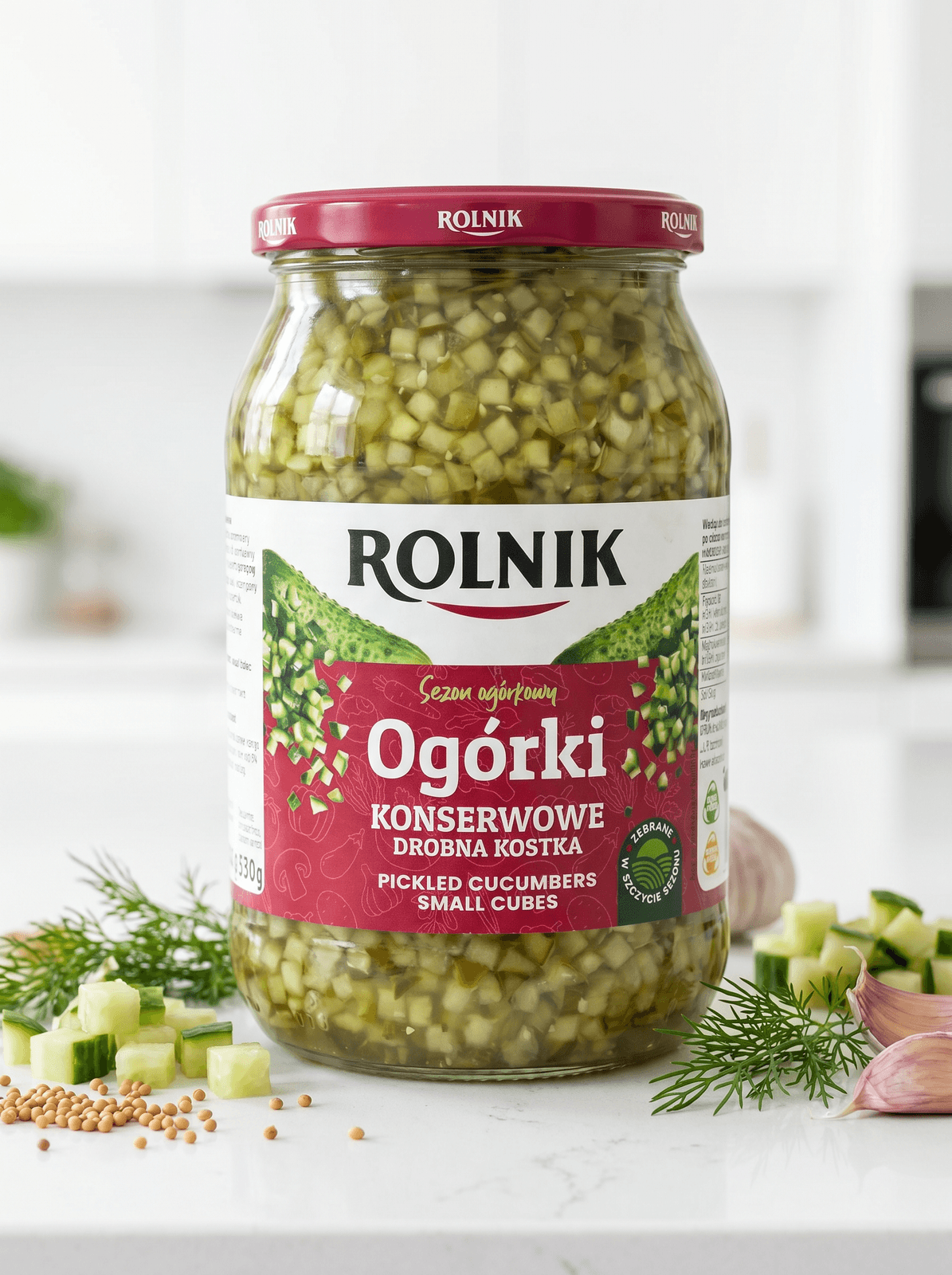 Ogórki konserwowe drobna kostka
