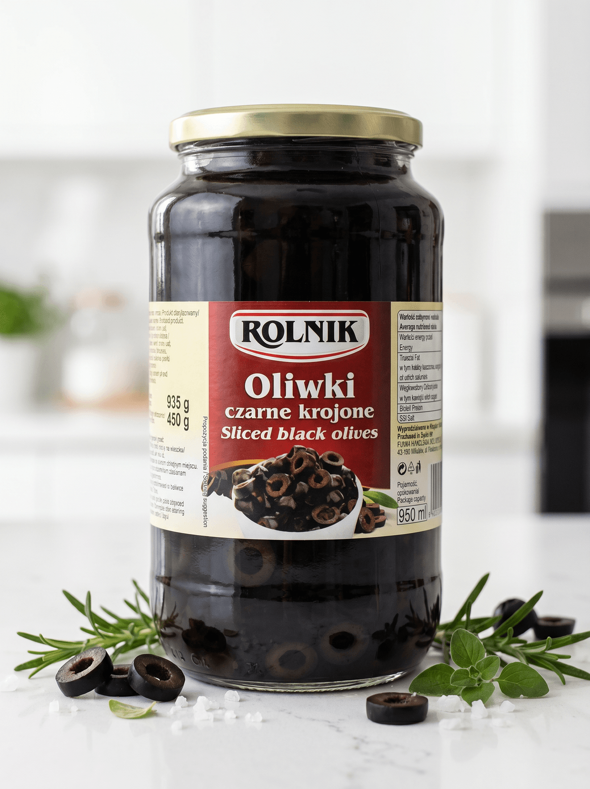 Oliwki czarne krojone