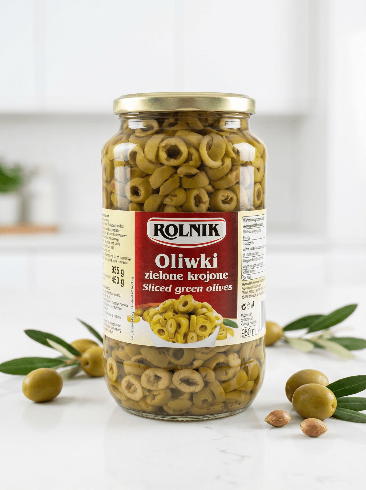 Oliwki zielone krojone