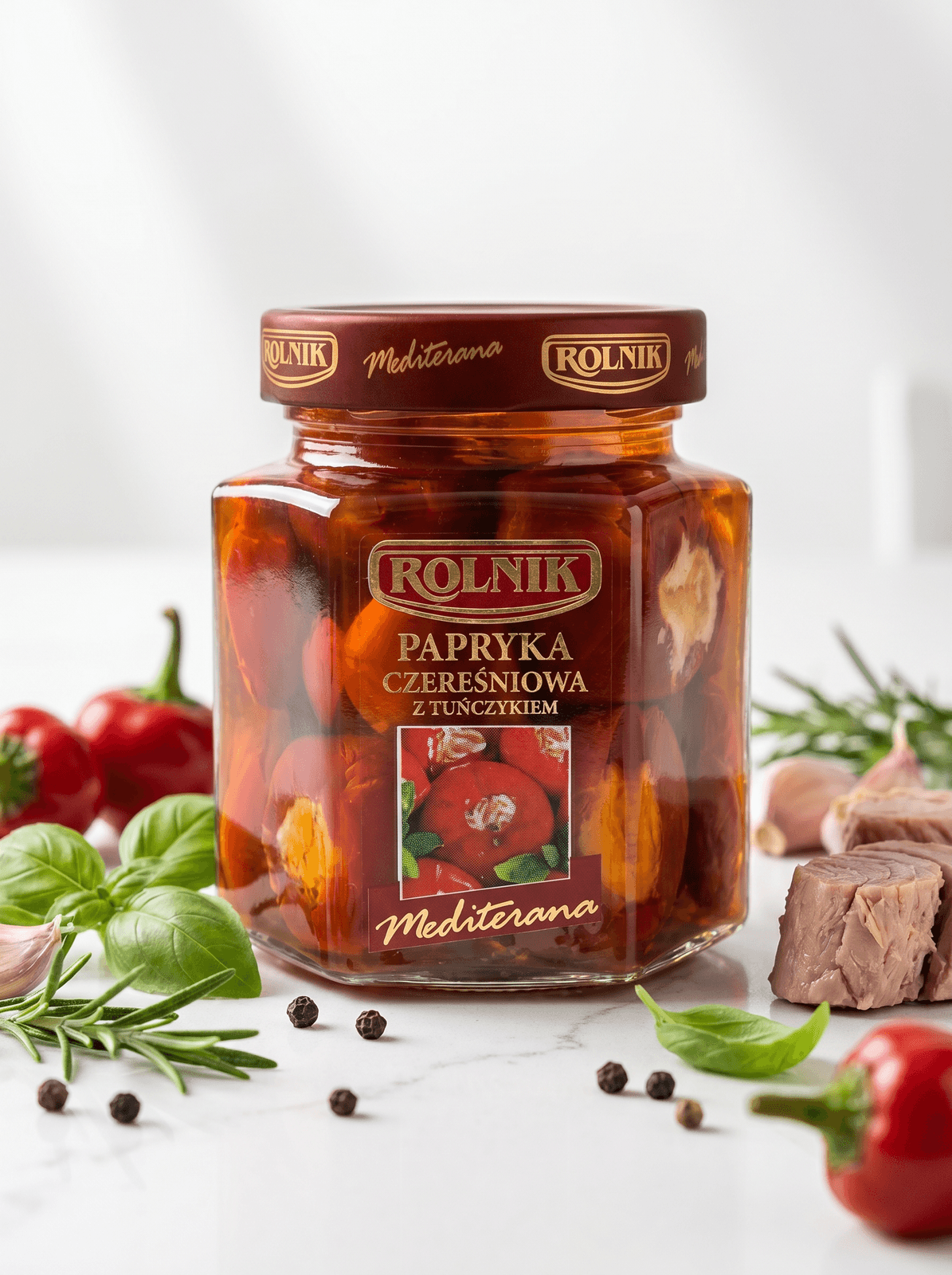 Papryka czereśniowa z tuńczykiem