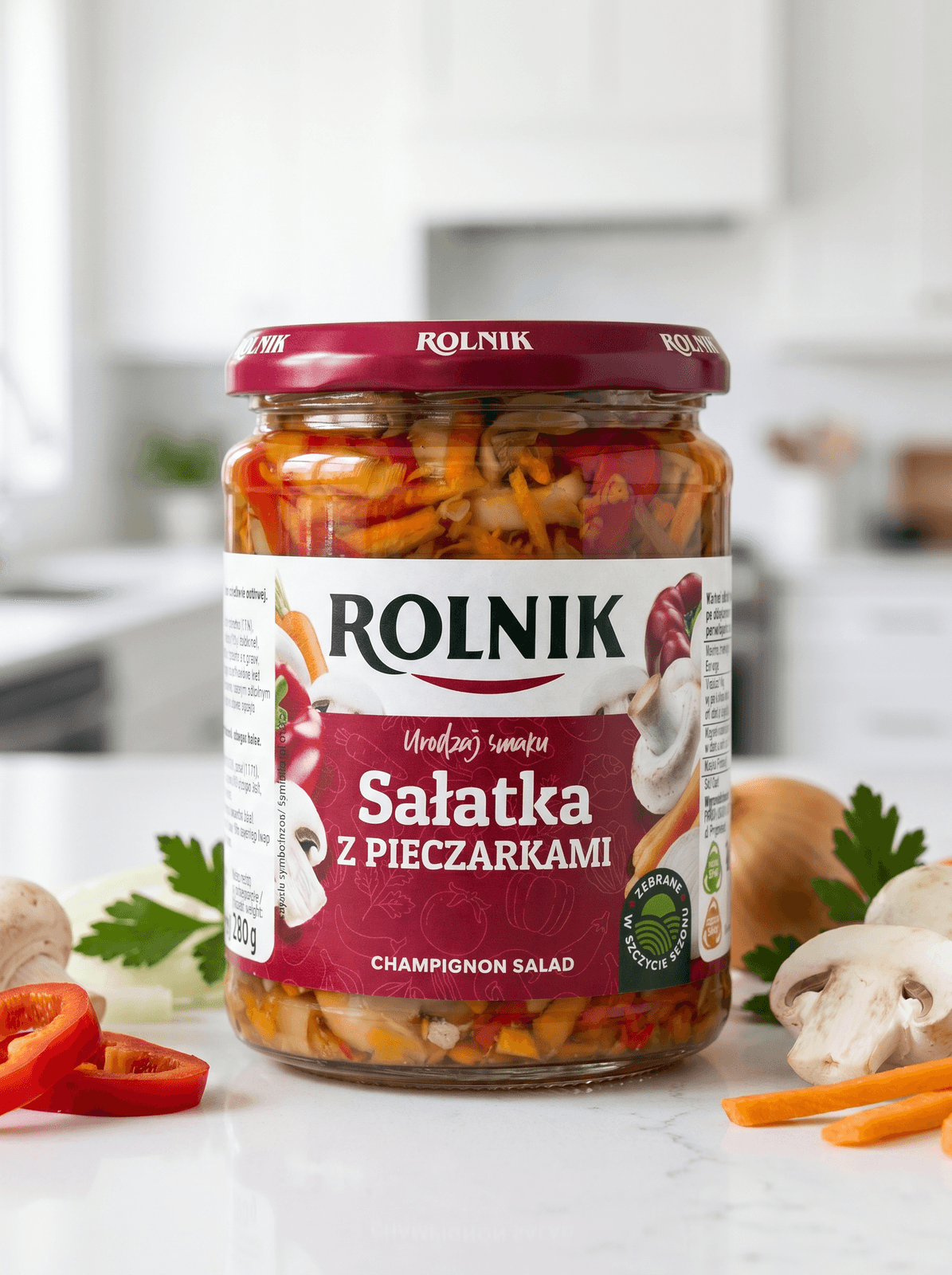 Sałatka z pieczarkami