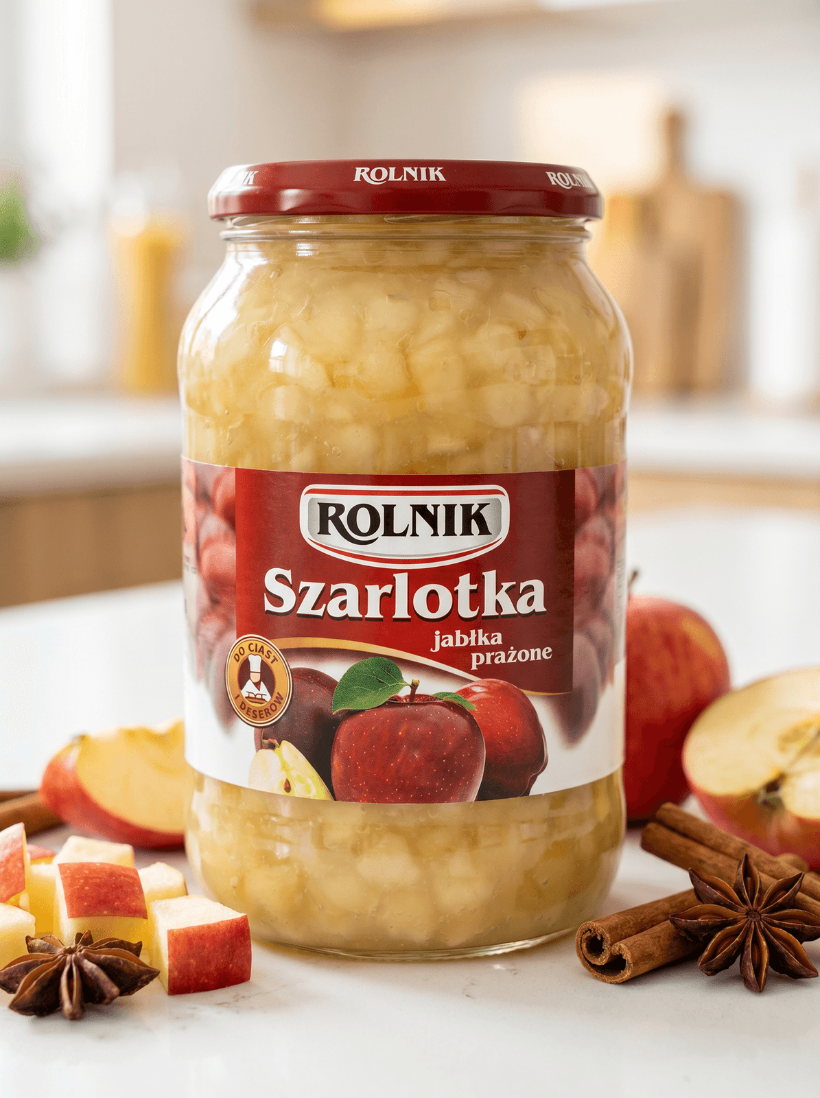 Szarlotka - jabłka prażone